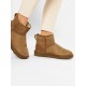 Ugg Australia Classic Ultra Mini Suede Γυναικεία Μποτάκια με Γούνα Chestnut 1116109-CHE